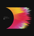abstract background black circle with color vector image vector image