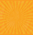 cardboard orange wrinkles sunburst texture vector image