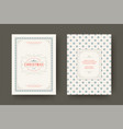 christmas greeting card vintage typographic design vector image vector image