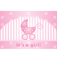 its a girl background vector image vector image