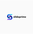 logo letter s gradient colorful style vector image