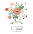 wedding romantic floral save the date invitations vector image vector image