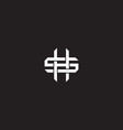 initial letter overlapping interlock logo vector image vector image