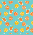 tropical lemonade seamless pattern vector image vector image