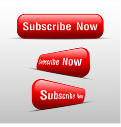 Button subscribe now red Royalty Free Vector Image