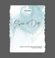 golden brush tender simple save date wedding vector image