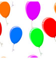 colored air balloons seamless pattern vector image