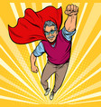 man retired superhero health and longevity vector image