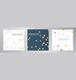modern banner design set trendy molecular poster vector image
