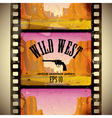 western film strip vector image