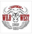 Wild west championship - cowboy rodeo Royalty Free Vector