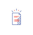 document file list application form icon vector image