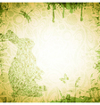 easter grunge background vector image