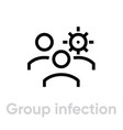 group infection protection measures icon editable vector image vector image
