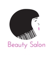 beauty salon logo template vector image