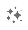 cosmos stars grey icon isolated on white vector image vector image