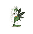 beauty arabian female cannabis genie for your vector image vector image