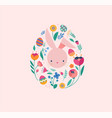 happy easter decorated geometric style easter vector image