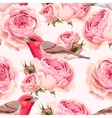 english roses and birds seamless vector image vector image