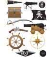 pirate set vector image