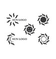 sun logo icon vector image