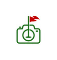 photography golf logo icon design vector image vector image