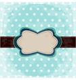 vintage polka dot design vector image vector image
