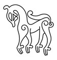 ancient decorative mythical animal in celtic vector image