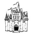 cartoon castle vector image