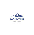 modern mountain logo template for business vector image