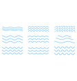 water wave icon vector image vector image