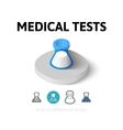 medical tests icon in different style vector image