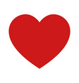 red heart or romantic love symbol icon vector image