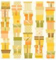 seamless pattern with presents vector image vector image