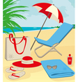 beach holiday vector image vector image