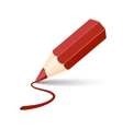 green pencil icon vector image