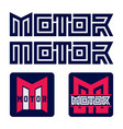 letter m logo vector image vector image