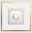 white and gold luxury vintage background vector image vector image