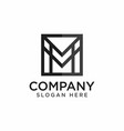 letter m logo icon vector image