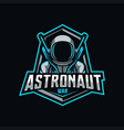 astronaut mascot logo esport vector image