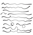felt tip brush line vector image vector image