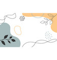 hand drawn abstract background vector image vector image