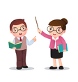 profession costume of teacher for kids vector image