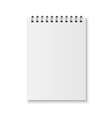 realistic notebook vector image