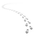 shoe tracks footpath vector image