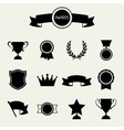 trophy and awards icons set vector image