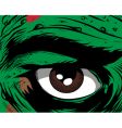 comic book eye vector image vector image