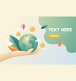 eco business friendly save nature ecology design vector image