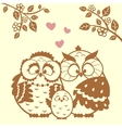 owl family vector image