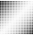 halftone effect background dotted black vector image